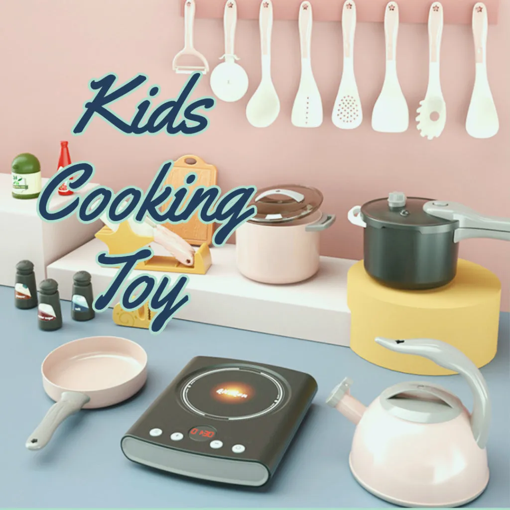 MsGiggles Cooking Toy Pretend Play for Kids Birthday Gift Set