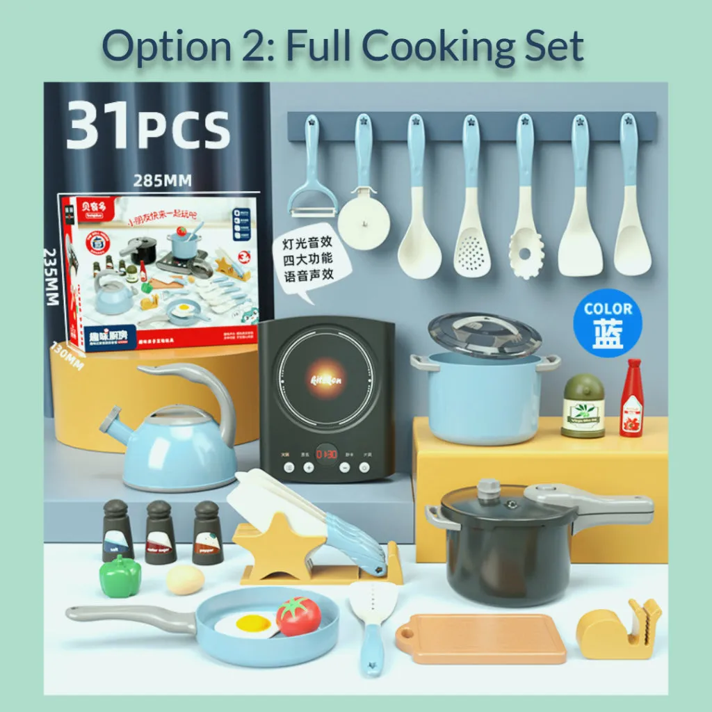 MsGiggles Cooking Toy Pretend Play for Kids Birthday Gift Set