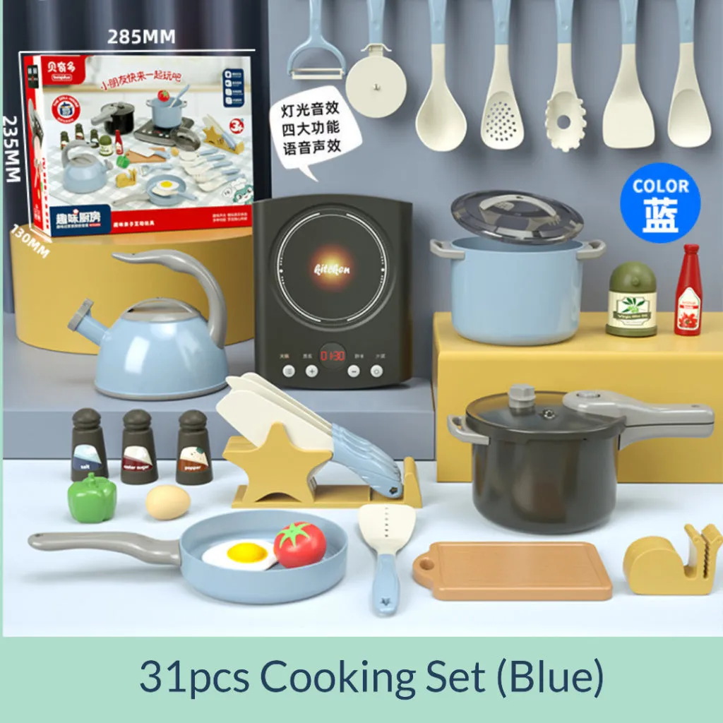 MsGiggles Cooking Toy Pretend Play for Kids Birthday Gift Set