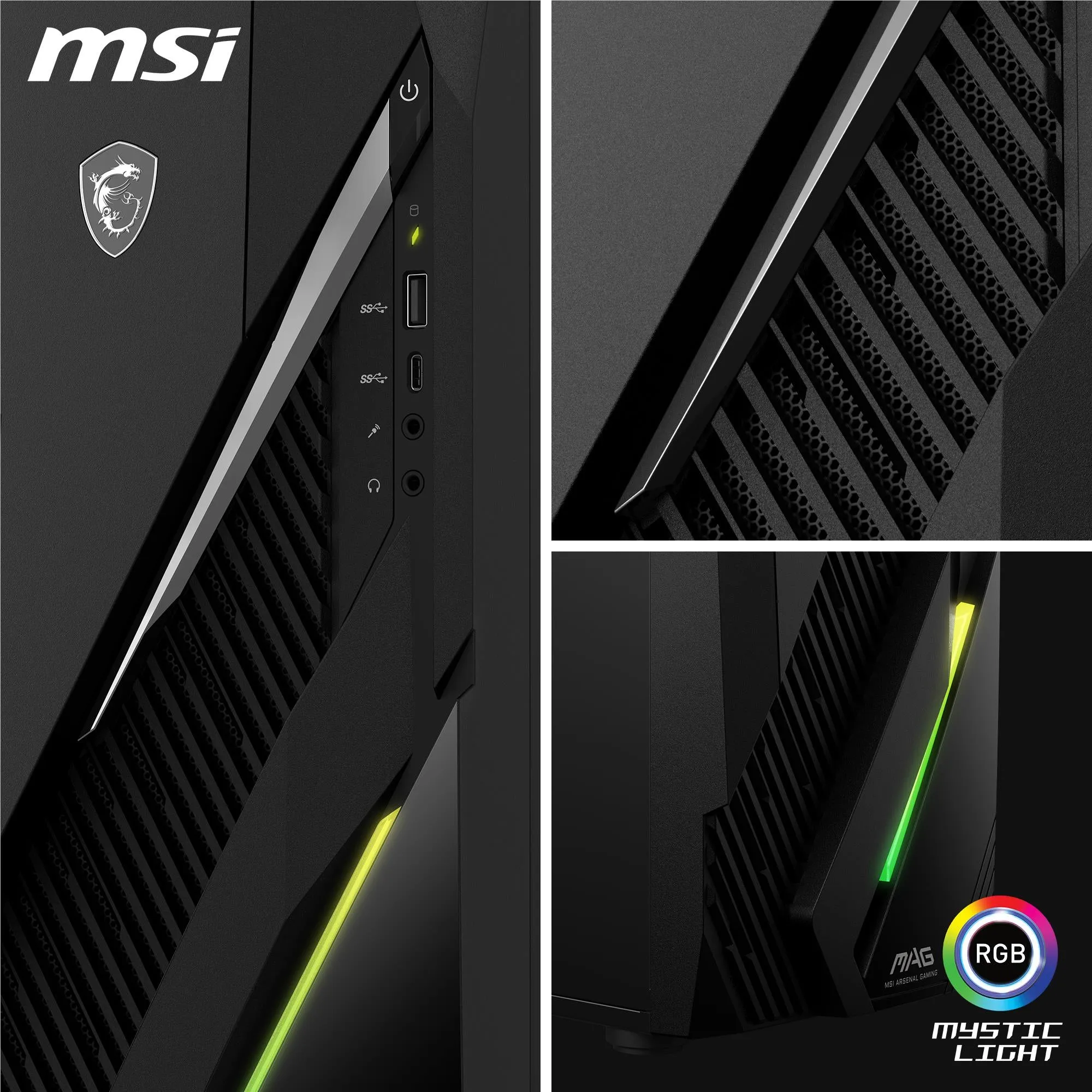 MSI MAG Infinite E1 14NTA5-005AU Gaming Desktop (14th Gen Intel i5)[GeForce RTX 3050]