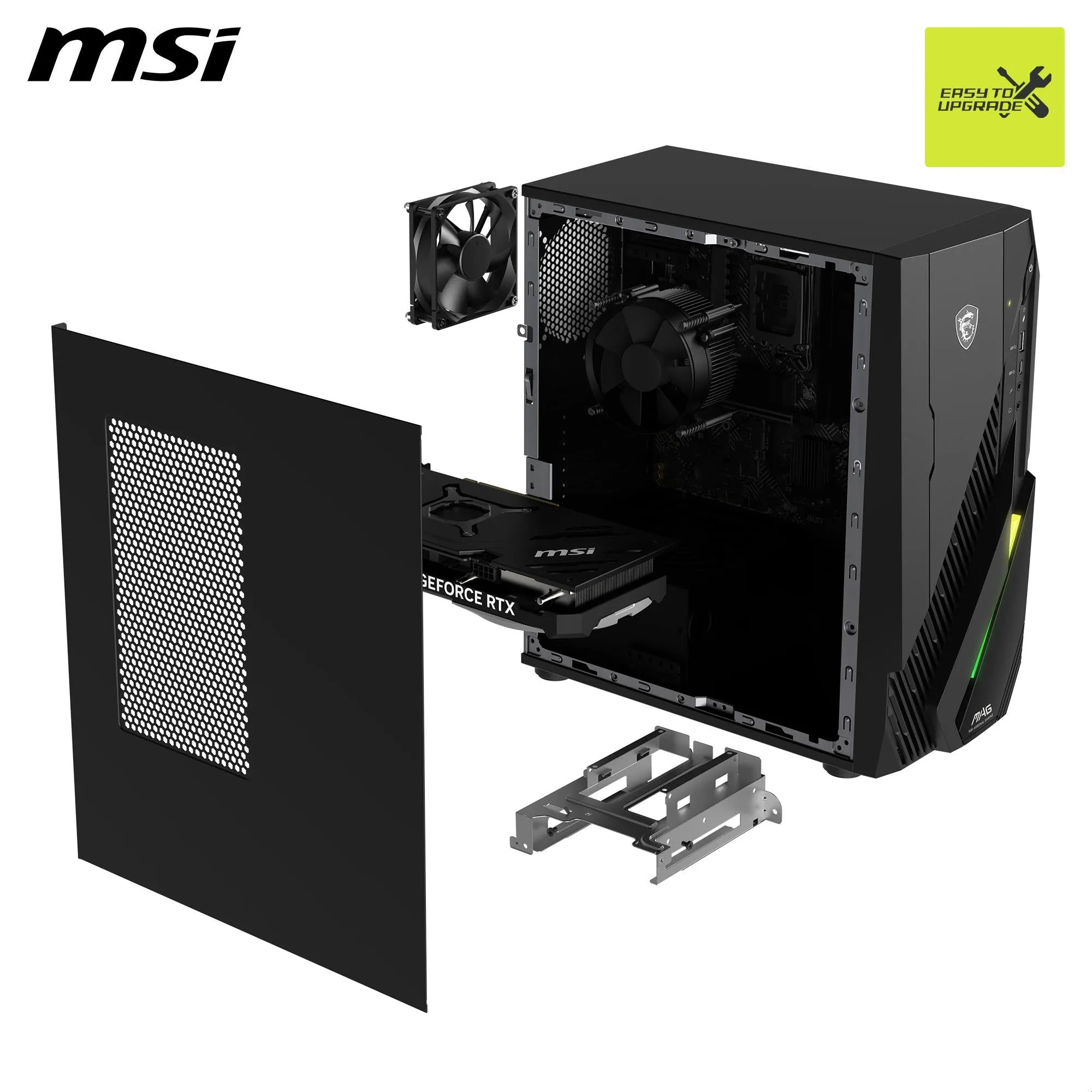 MSI MAG Infinite E1 14NTA5-005AU Gaming Desktop (14th Gen Intel i5)[GeForce RTX 3050]