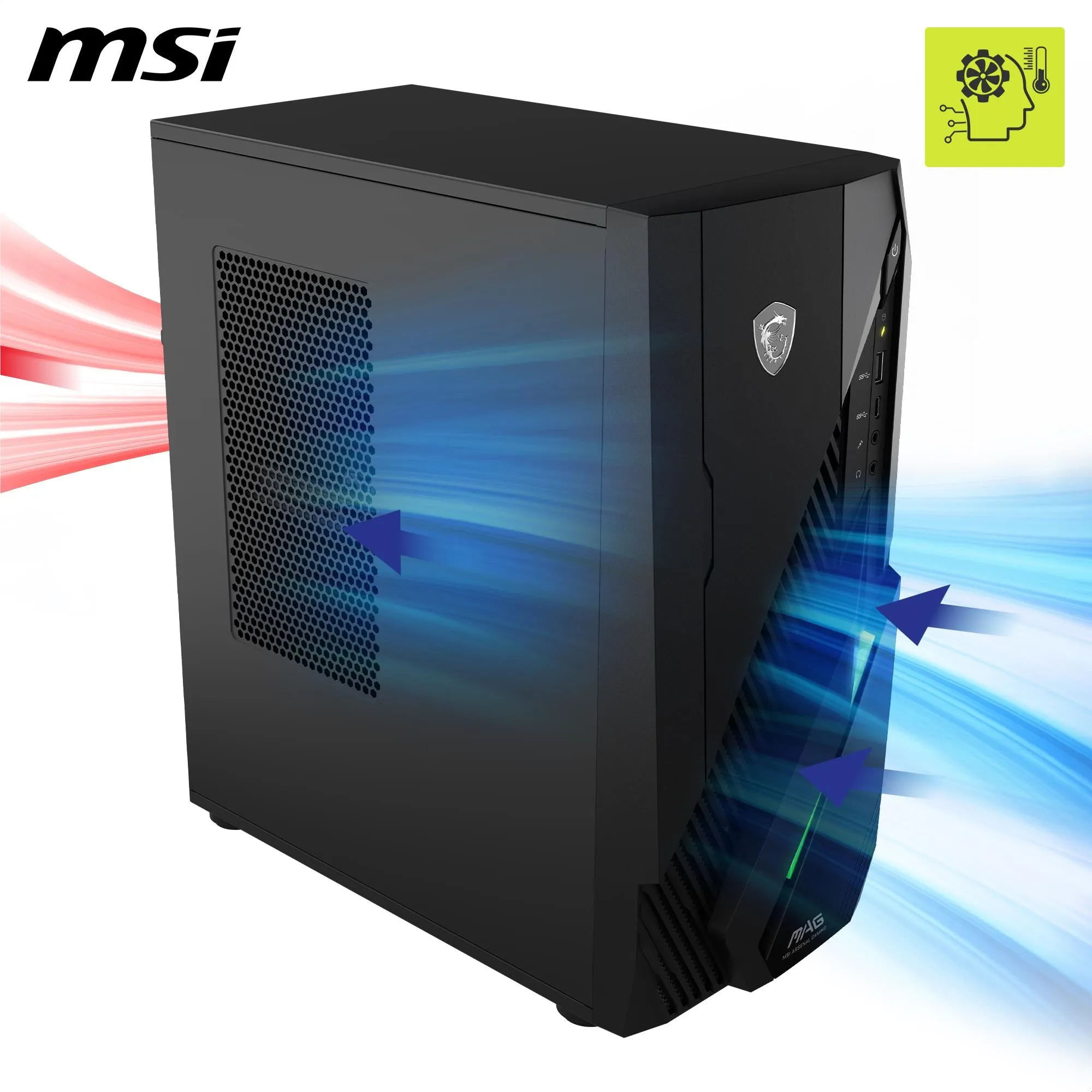 MSI MAG Infinite E1 14NTA5-005AU Gaming Desktop (14th Gen Intel i5)[GeForce RTX 3050]