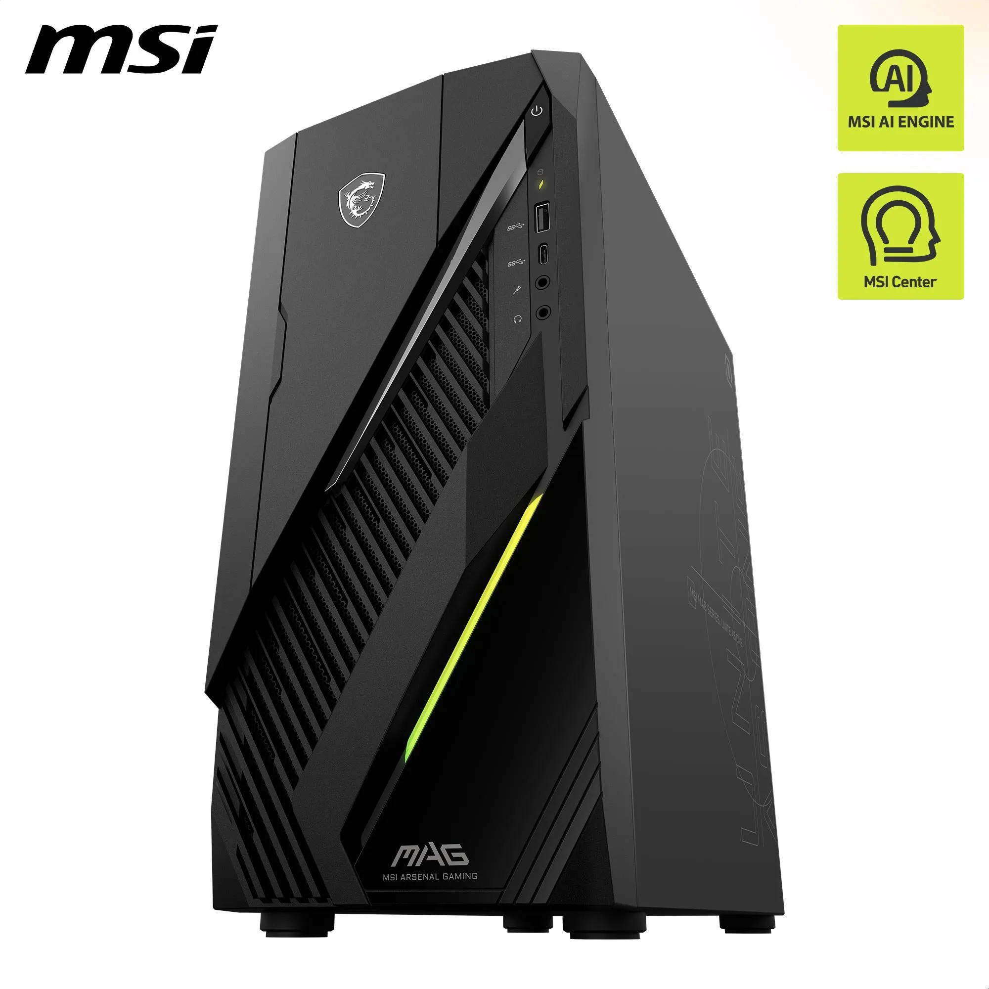 MSI MAG Infinite E1 14NTA5-005AU Gaming Desktop (14th Gen Intel i5)[GeForce RTX 3050]