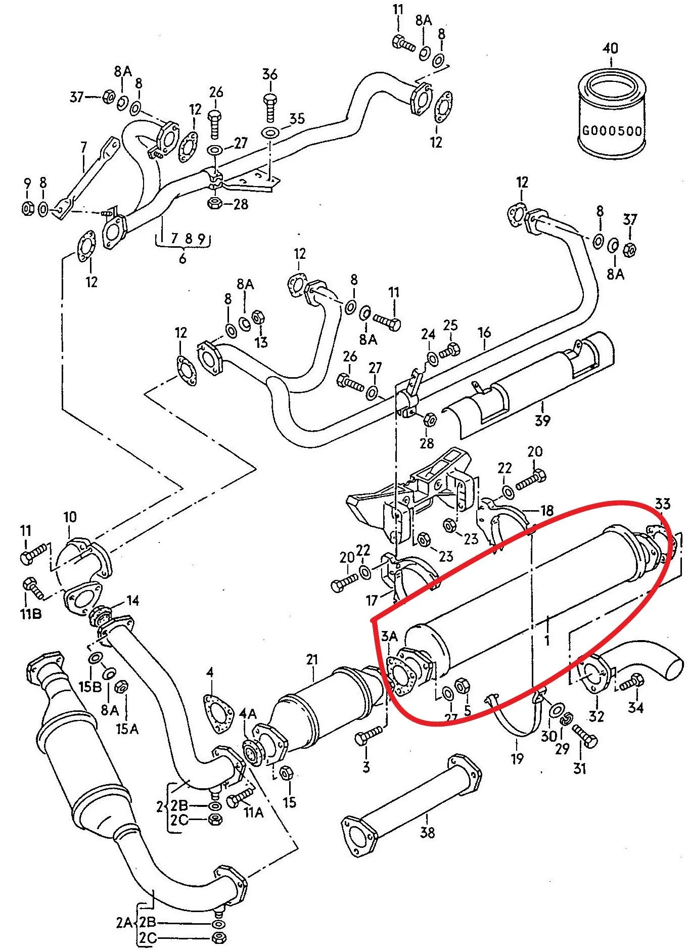 Muffler for T3 WBX