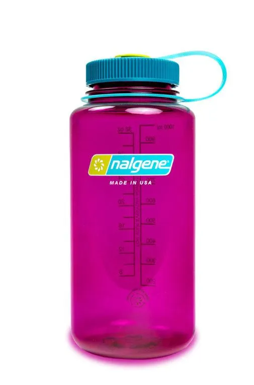 Nalgene Wide Mouth Tritan Plastic Water Bottle, 32 Ounce