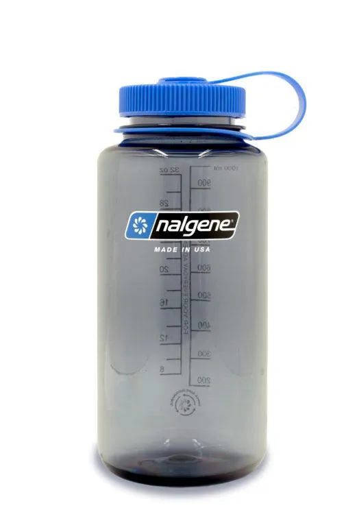 Nalgene Wide Mouth Tritan Plastic Water Bottle, 32 Ounce