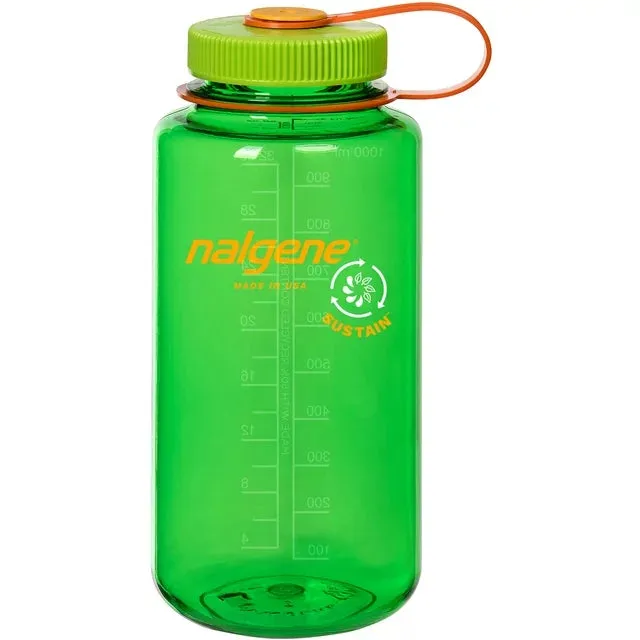 Nalgene Wide Mouth Tritan Plastic Water Bottle, 32 Ounce