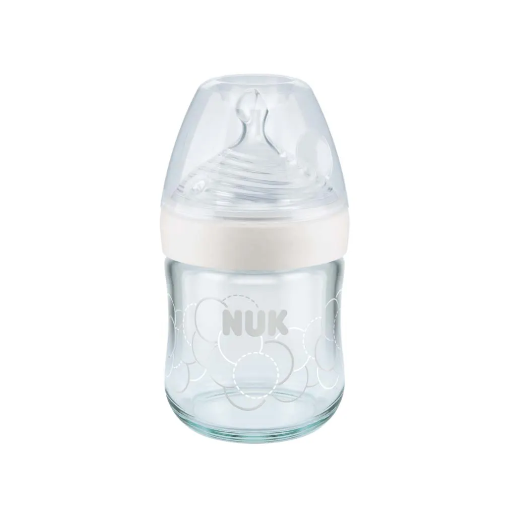 Nature Sense Glass Baby Bottle - 120ml - White