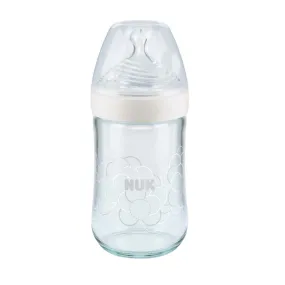 Nature Sense Glass Baby Bottle - 240ml - White