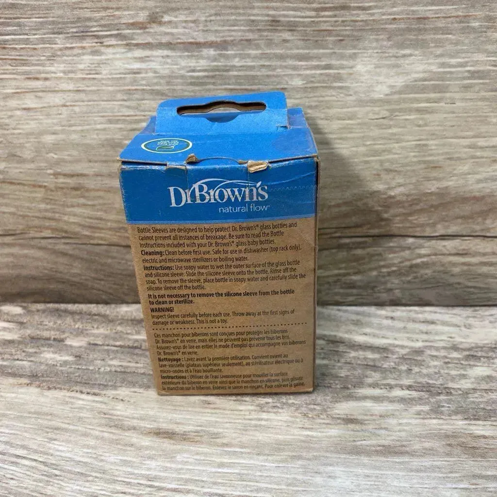 NEW Dr. Brown's Glass Bottle Sleeve Silicone Narrow