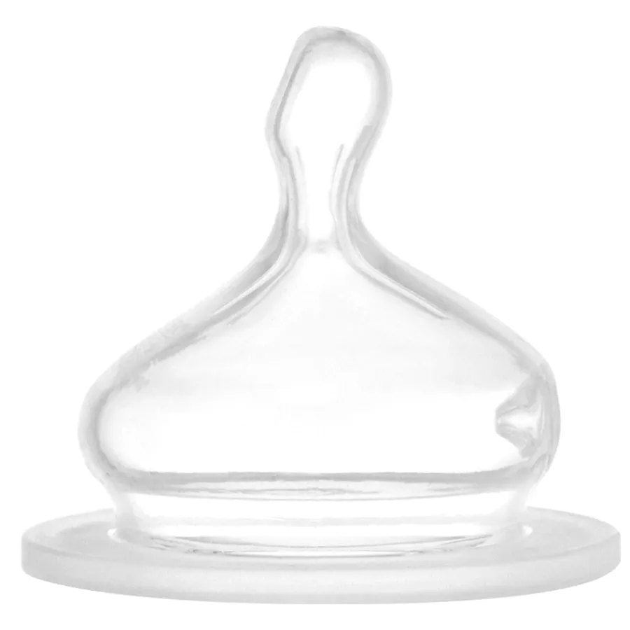 Nip Wide Neck Glass Bottle With Silicone Teat-M 240ml Boy Deer