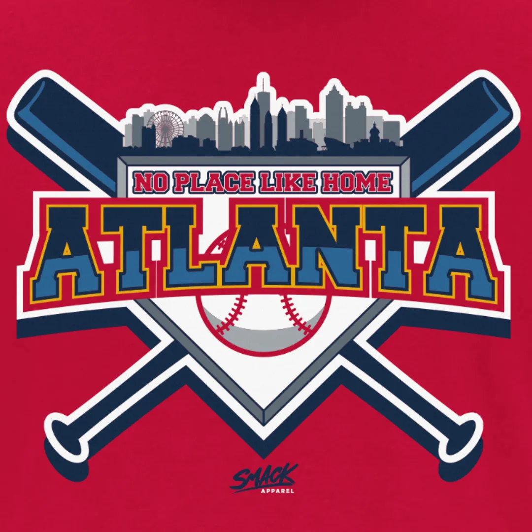 No Place Like Home T-Shirt for Atlanta Baseball Fans | Unlicensed Atlanta Baseball Gear