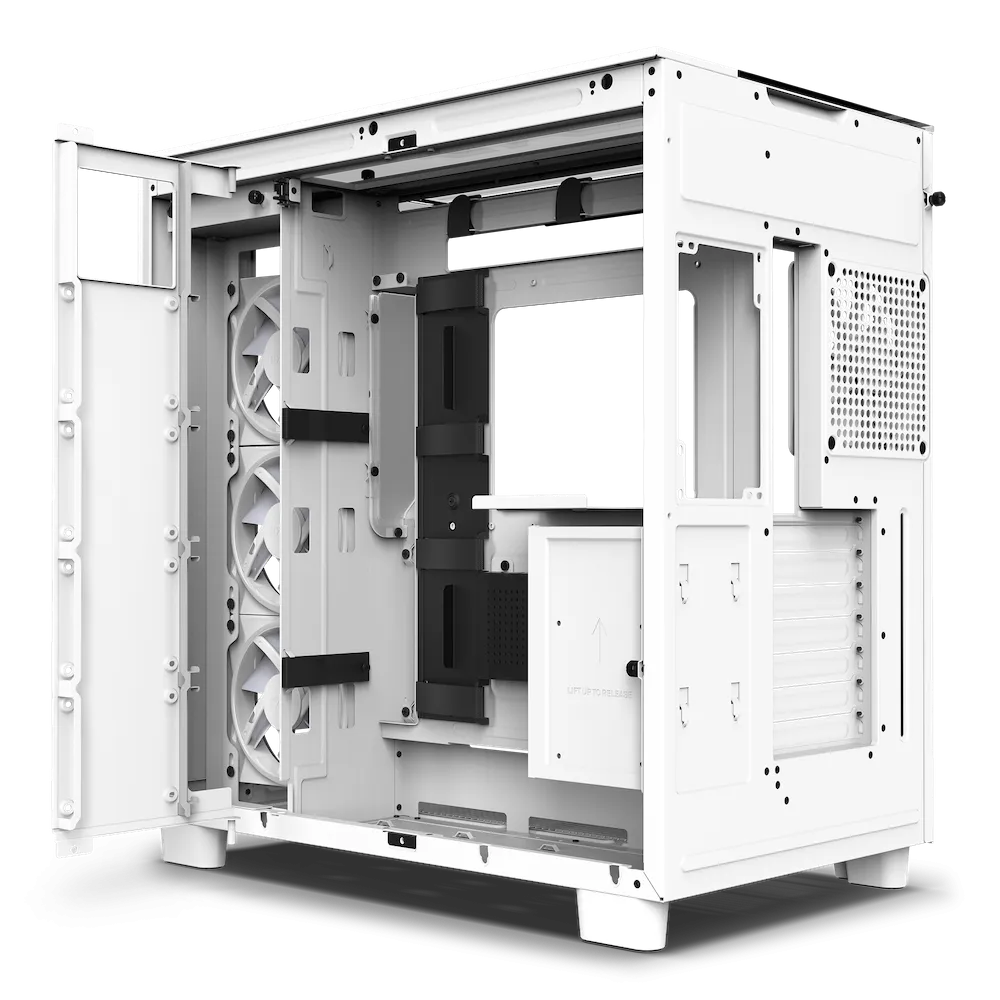 【NZXT 2024 聖誕跨年優惠】NZXT H9 ELITE Matte White 啞光白色 ARGB Tempered Glass ATX Case CM-H91EW-01