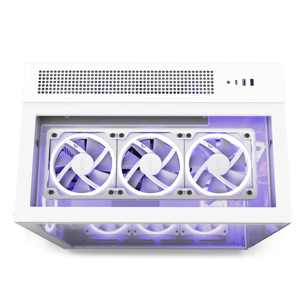 【NZXT 2024 聖誕跨年優惠】NZXT H9 ELITE Matte White 啞光白色 ARGB Tempered Glass ATX Case CM-H91EW-01