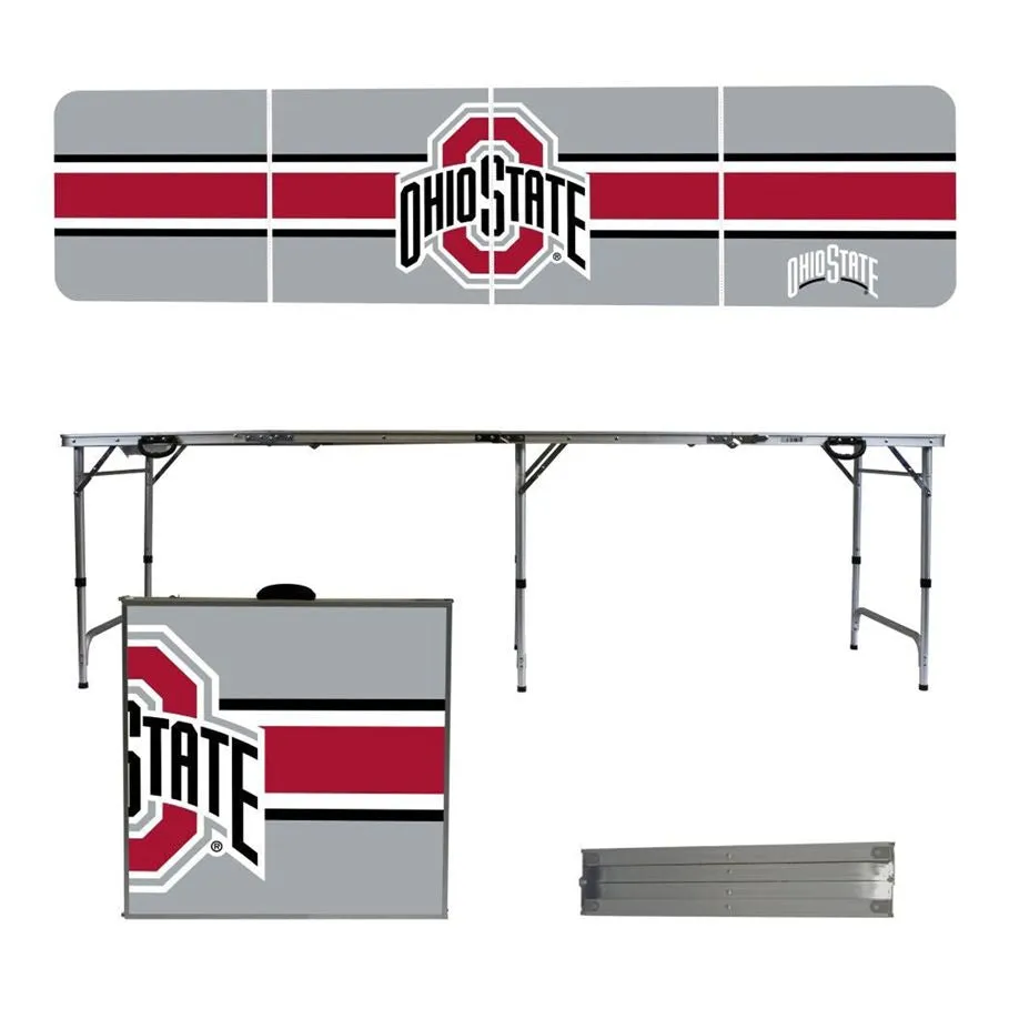 Ohio State 8' Folding Tailgate Table