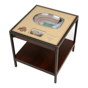 Ohio State Buckeyes 25-Layer Ohio Stadium View End Table