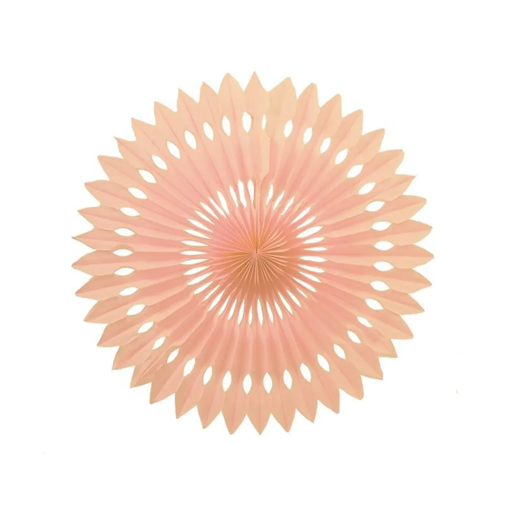 Peach Paper Fans, 5 Sizes