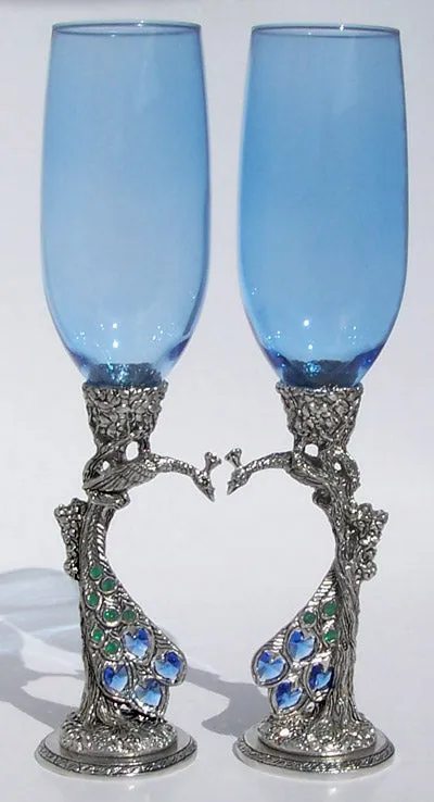 Peacock Heart Flutes