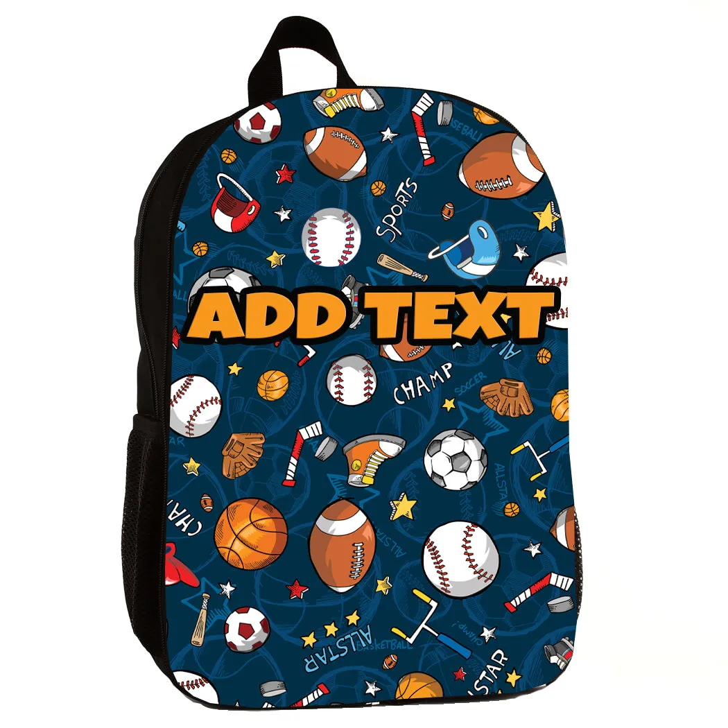 Personalized Backpacks, Lunch Bags, Duffel Bags, or Water Bottles with Full-Color - All-Star Sports