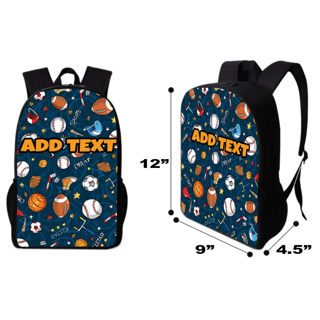 Personalized Backpacks, Lunch Bags, Duffel Bags, or Water Bottles with Full-Color - All-Star Sports