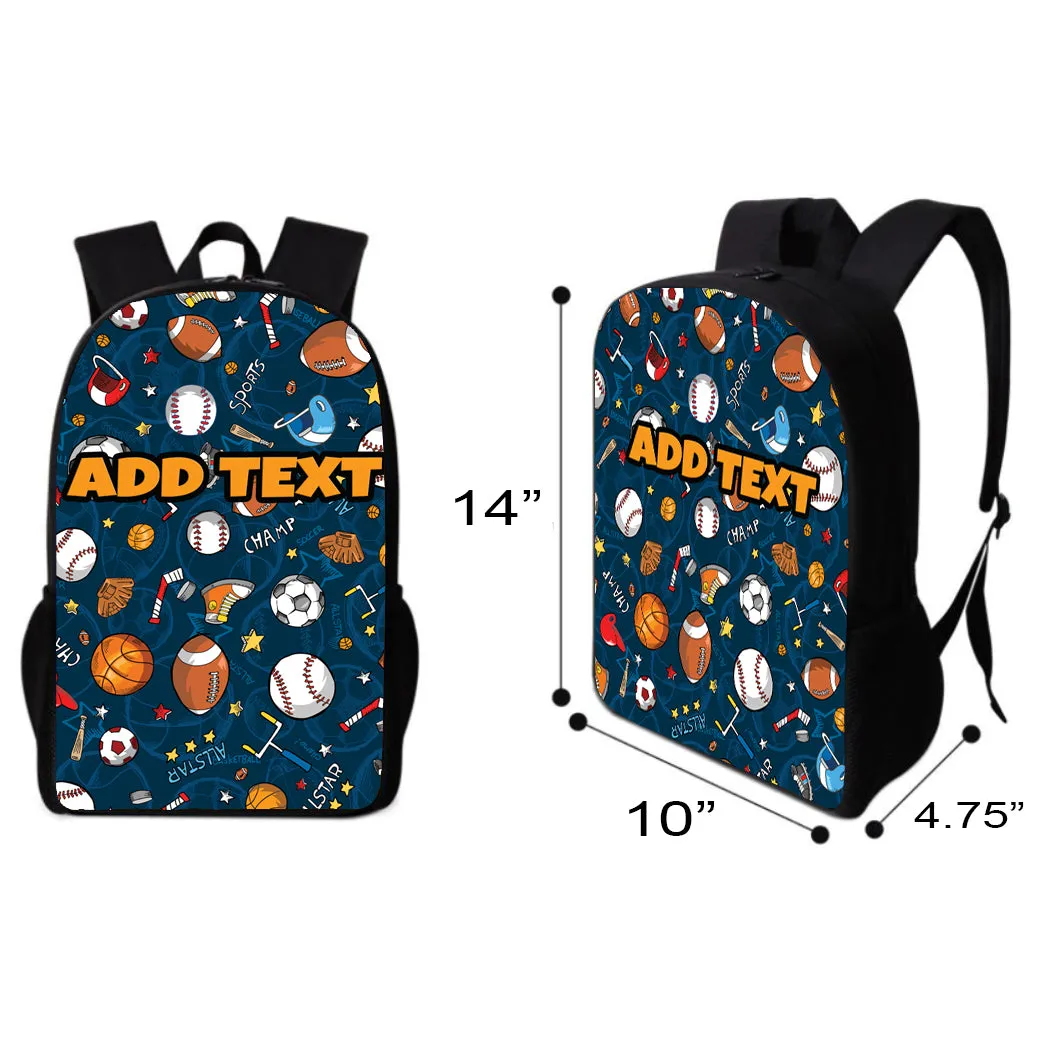 Personalized Backpacks, Lunch Bags, Duffel Bags, or Water Bottles with Full-Color - All-Star Sports