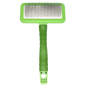 Plastic Handle Small Fluff Brush Green by Zolitta