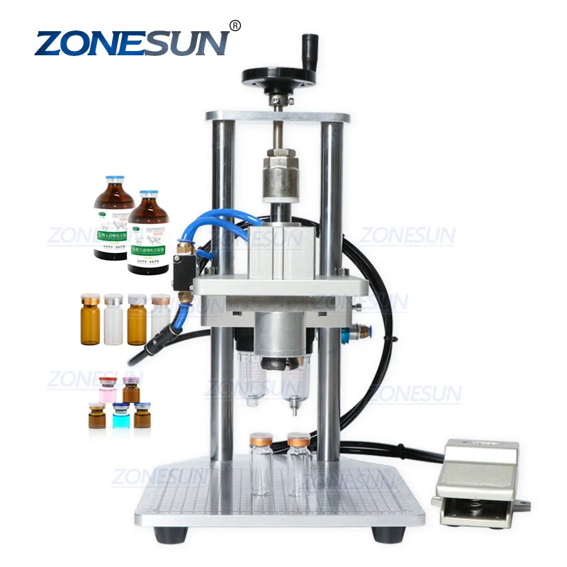 Pneumatic  Injectable Bottle Capper Aluminum Plastic Glass Vial Crimper Capping Machine