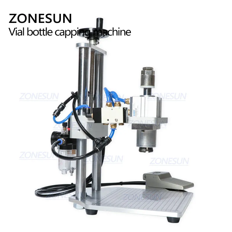 Pneumatic  Injectable Bottle Capper Aluminum Plastic Glass Vial Crimper Capping Machine