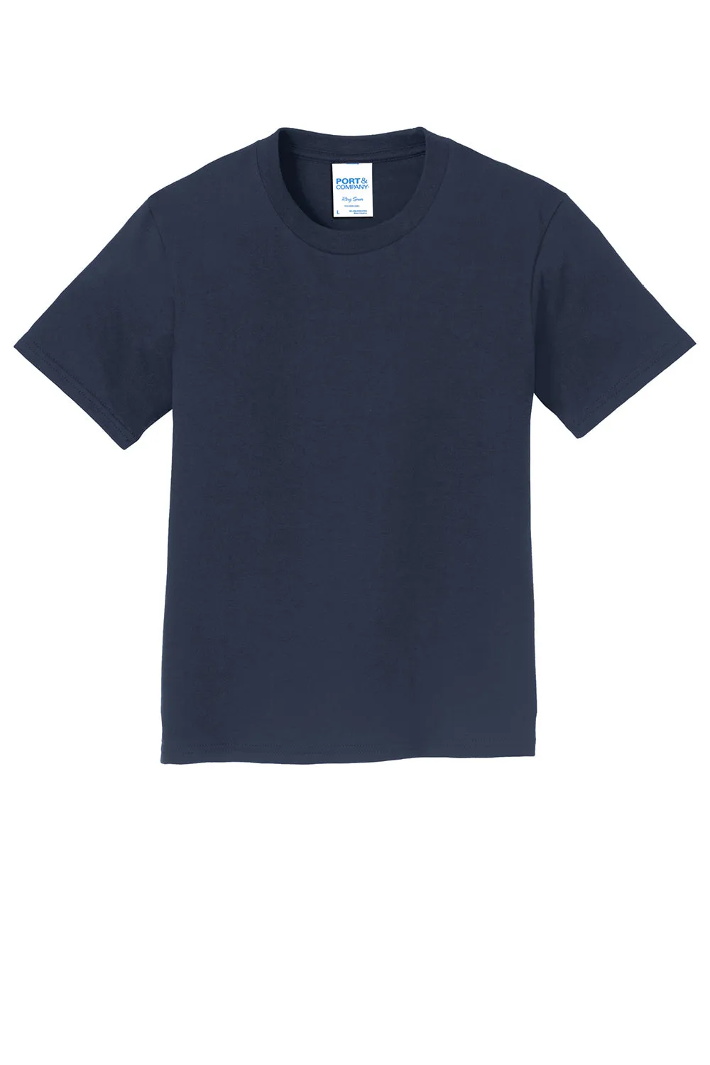 Port & Company Youth Fan Favorite Short Sleeve Crewneck T-Shirt - Deep Navy Blue