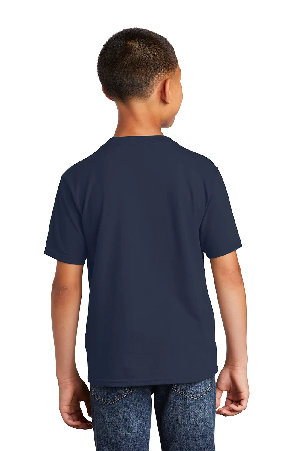 Port & Company Youth Fan Favorite Short Sleeve Crewneck T-Shirt - Deep Navy Blue