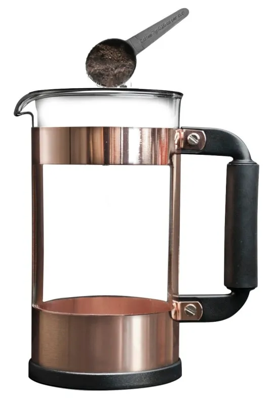 Primula PCCP-6508S-2 Coffee Press, 32 oz Capacity, 8-Pan, Copper/Glass :EA: QUANTITY: 2