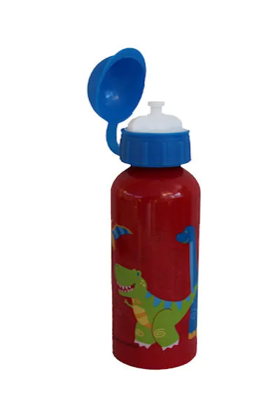 Red Dinosaur Aluminium Drinking Bottle