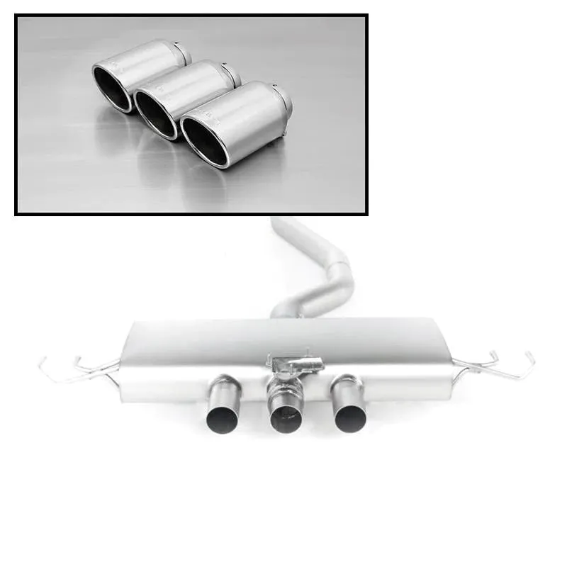 Remus Civic Type R Turbo-Back Exhaust with 102mm Angled Rolled Chrome Tips