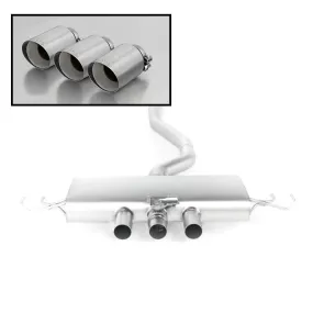 Remus Civic Type R Turbo-Back Exhaust with 102mm Angled Straight Cut Chrome Tips