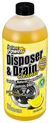 Scotch 1501 1 Liter Lemon Scent Instant Power Disposer & Drain Cleaner - Quantity of 6