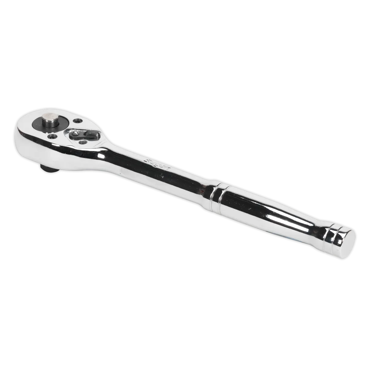 Sealey S0705 Ratchet Wrench with Pear-Head Flip Reverse, 3/8" Square Drive, Silver