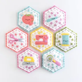 Sewing Bee Felt Ornaments Pattern