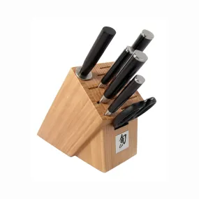 Shun Classic - 7 Pc. Block Set & Bamboo Block