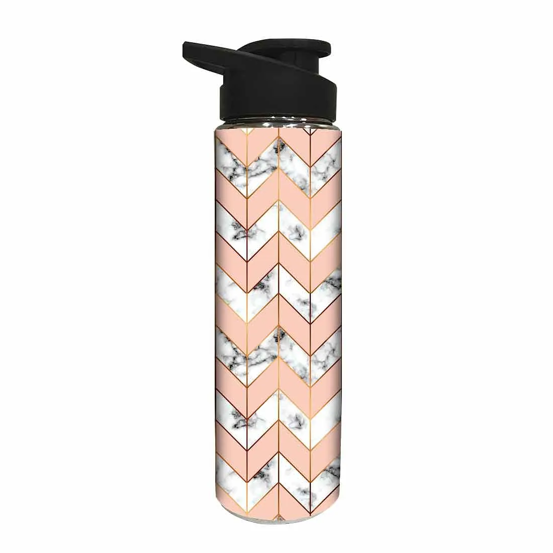 Sipper Stainless Bottle for Gifts Ideas Kids - Peach Marble