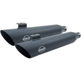 Slash Cut Slip-On Mufflers - Black - 2008-2017 Harley-Davidson FXDF 2010-2017 FXDWG