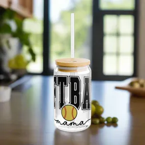 Softball Mama | Sipper Glass, 16oz