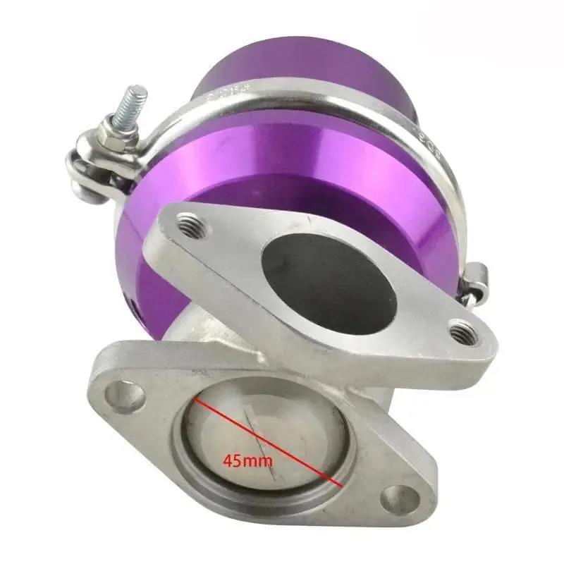 SPELAB 38mm 8 PSI External Turbo Exhaust Manifold Wastegate Blue / Purple