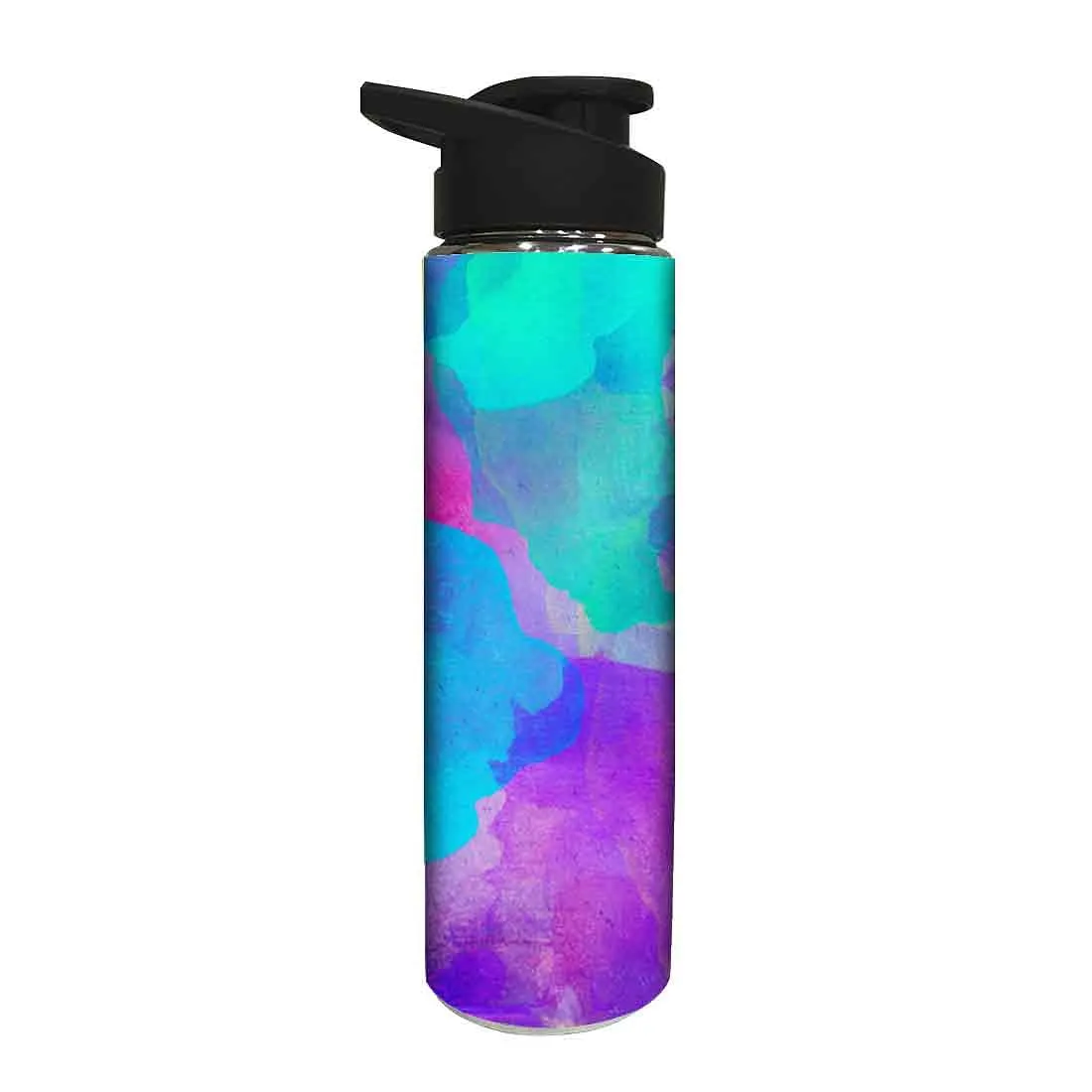 Stainless Steel Water Bottle -  Blue Watercolor