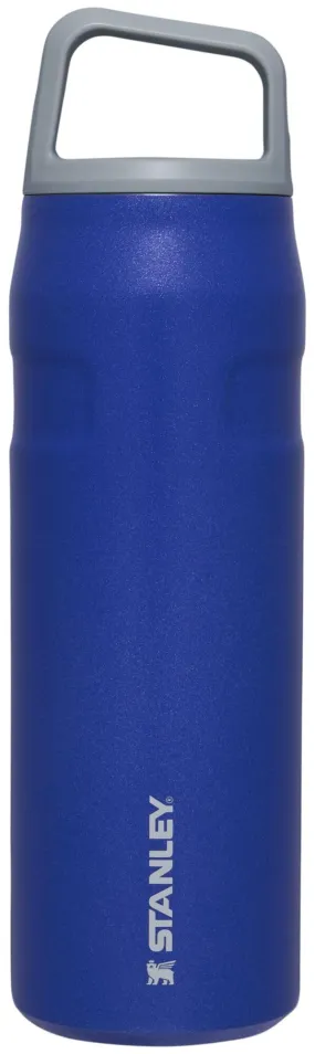 Stanley IceFlow Cap and Carry  Water Bottle 24 OZ | Wide Mouth Twist Lid | Lightweight & Leakproof for Travel & Gym | Insulated Stainless Steel | BPA-Free | Lapis Glimmer