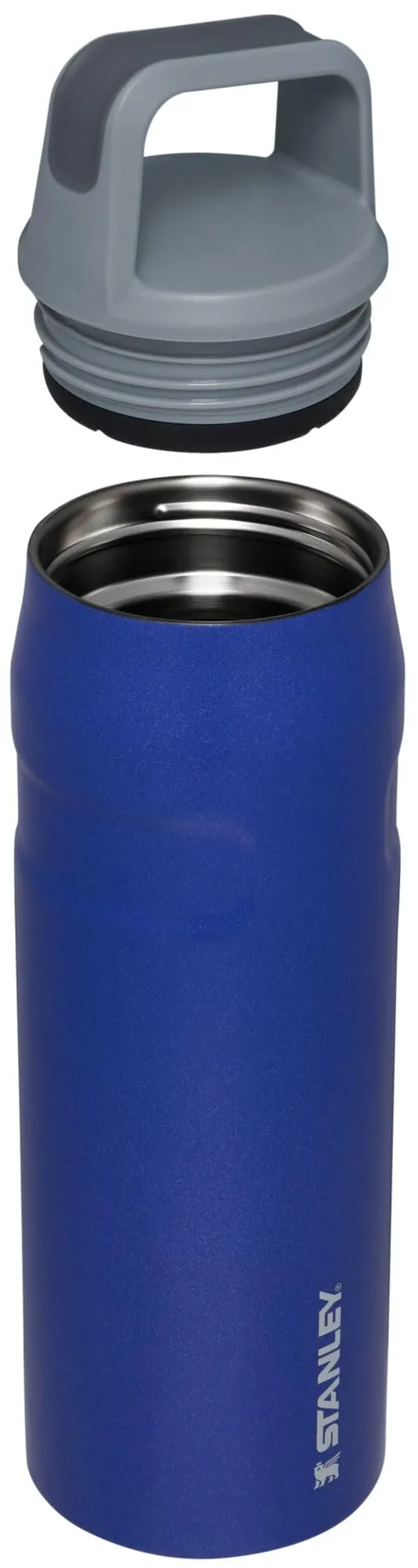 Stanley IceFlow Cap and Carry  Water Bottle 24 OZ | Wide Mouth Twist Lid | Lightweight & Leakproof for Travel & Gym | Insulated Stainless Steel | BPA-Free | Lapis Glimmer