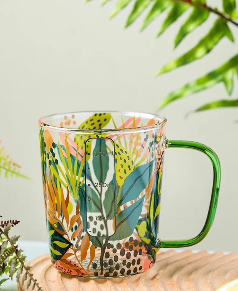 Summer Autumn Glass Mug & Measuring Cup