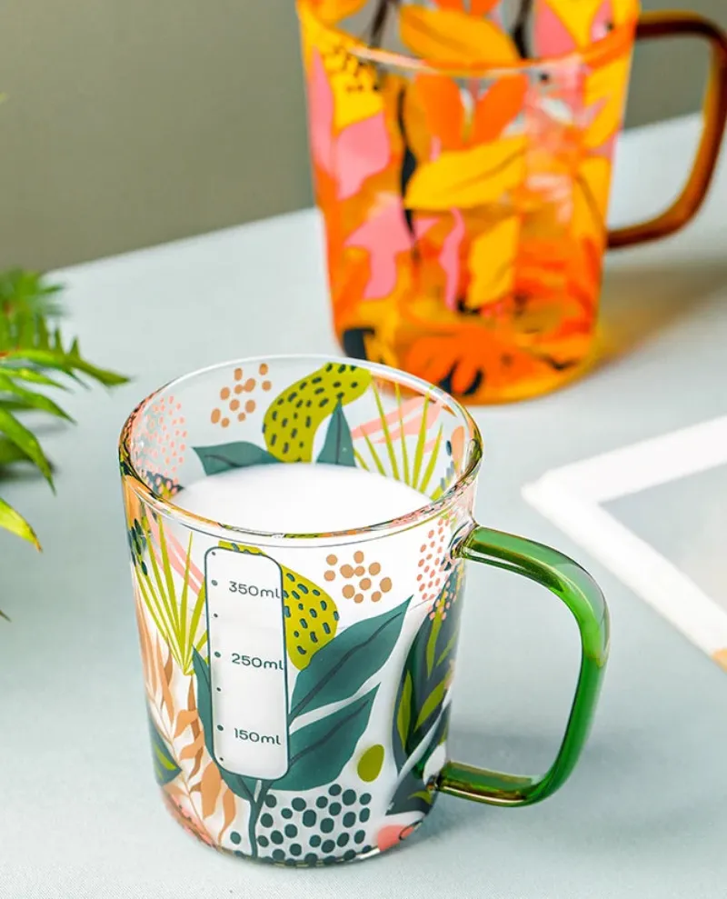 Summer Autumn Glass Mug & Measuring Cup