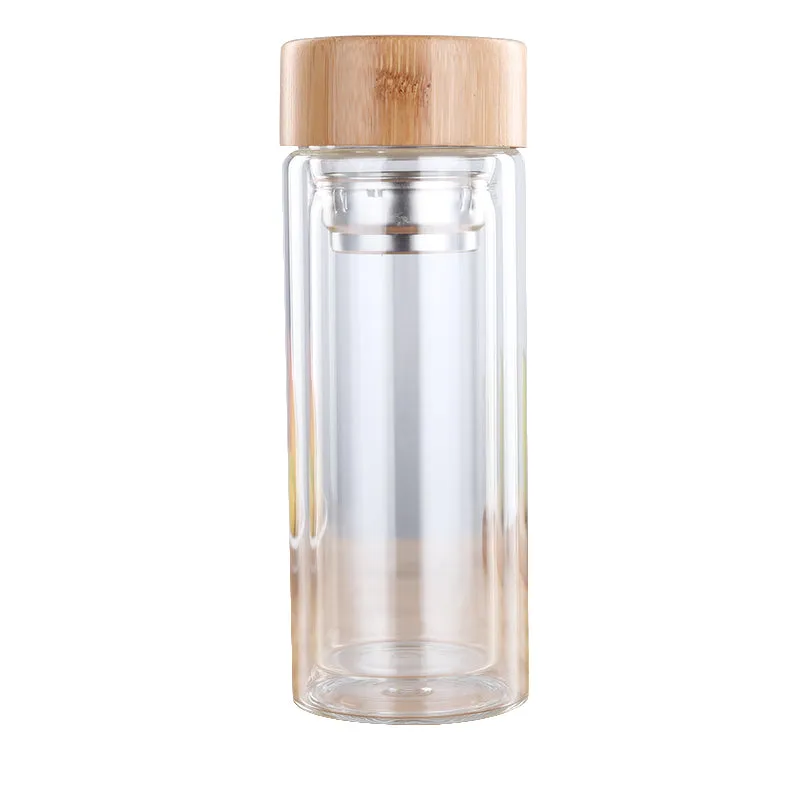 Tea water separation Stainless steel filter insulation cup