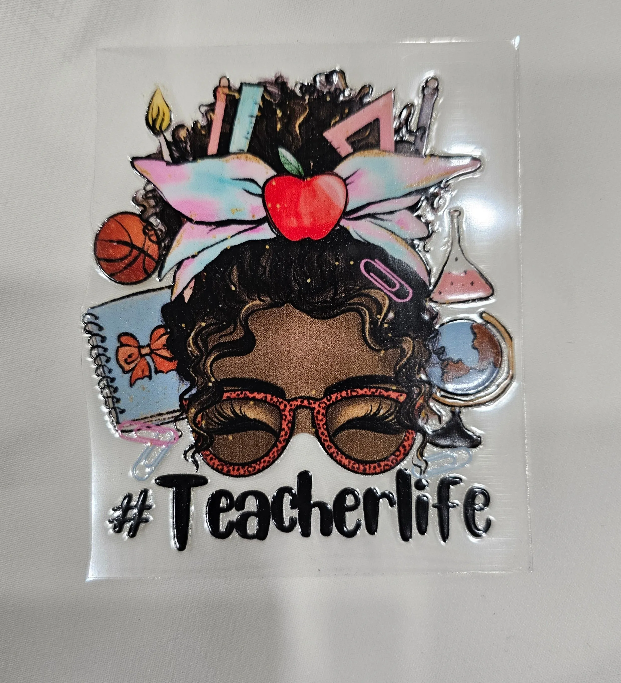 #Teacherlife 001- UV DTF Decal