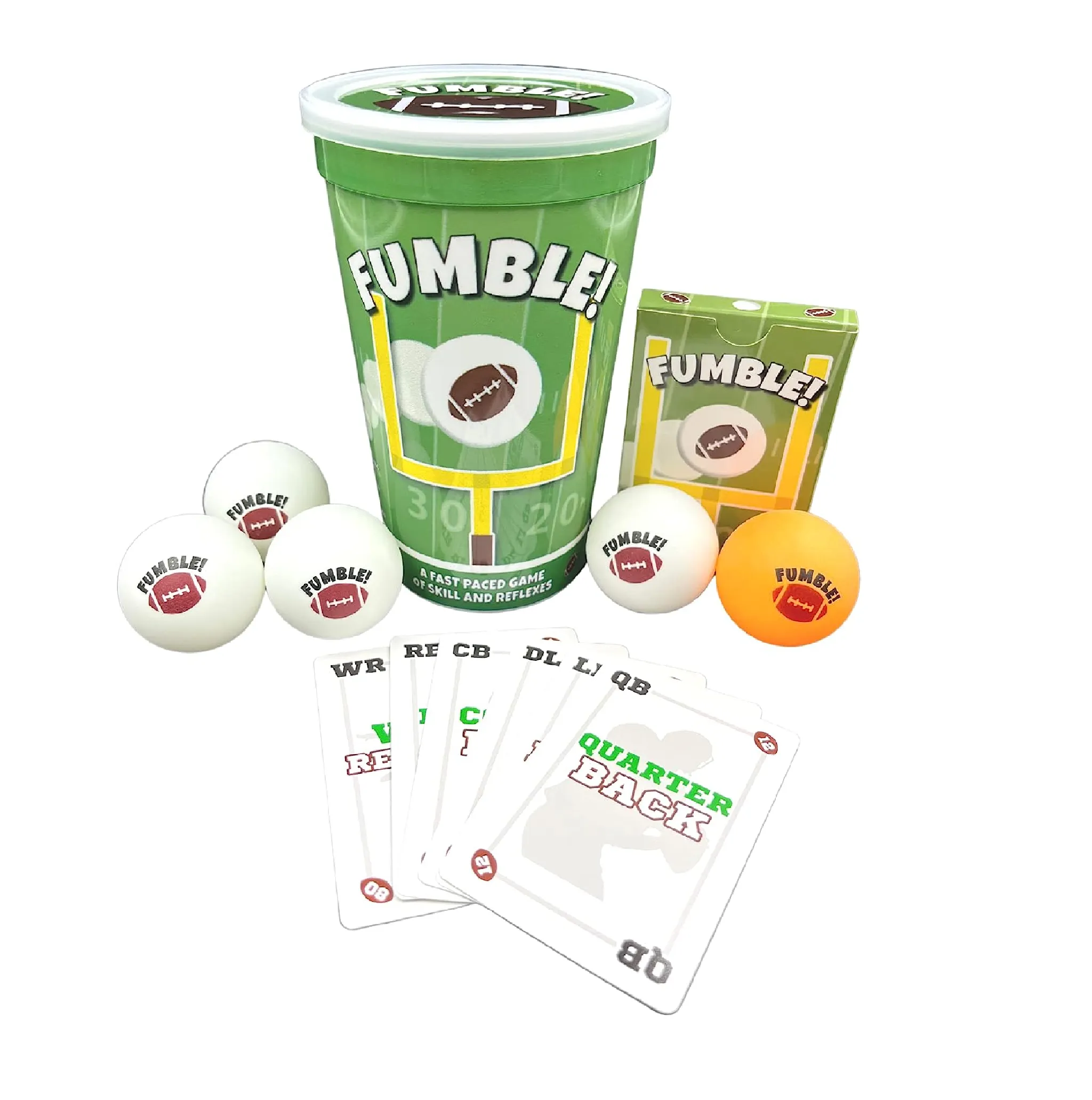 ThunderMouse Games Fumble Football Card and Pong Game for Adults and Kids 6